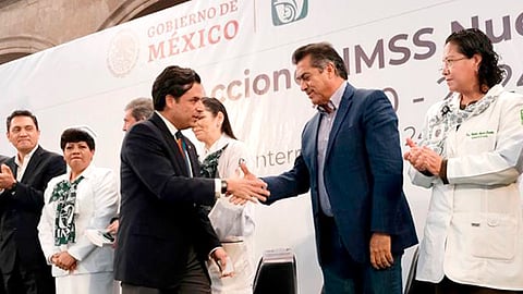 IMSS y Nuevo León presentan plan para abatir rezago en atención médica