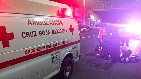 La Cruz Roja le otorgaron los primeros auxilios al paciente (Foto: RED 113)