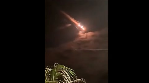 A decir del Servicio Meteorológico de pudo ser un meteorito o los restos de cohete lanzado por China (Foto: Captura)