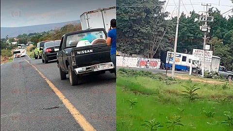 Personas desconocidas bajaron de las unidades de conocidas empresas a sus choferes (Foto: cortesía)