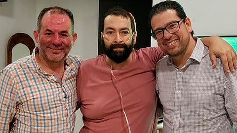 En la última foto que compartió, Witker se ve mal de salud (Foto: @JorgeEWitker)