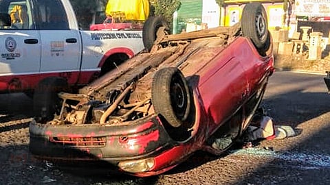El ocupante padeció mínimas contusiones (Foto: RES113)