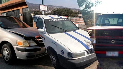 Las unidades corresponden a tipo sedán, tractocamiones, y motocicletas, respectivamente (Foto Especial)