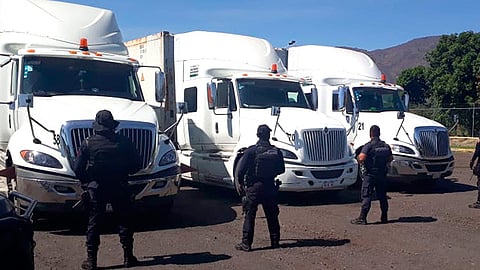 Los vehículos serán puestos a disposición de la autoridad competente (Foto Cortesía)