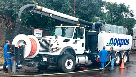 Personal del Organismo realizó labores de limpieza en las tuberías de drenaje entre las avenidas mencionadas (Foto Cortesía)