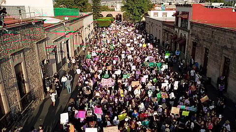 El domingo 8 de marzo se conmemoró el Día Internacional de la Mujer con una marcha por el centro de Morelia