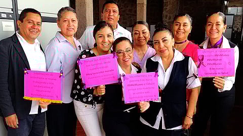El personal manifestó que no pararon labores por ser las responsables de la salud de la población (Foto Cortesía)
