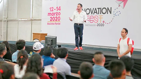 El secretario de Gobierno participó en la platica “Em-Préndete” durante el Innovation Fest 2020 (Foto Cortesía)