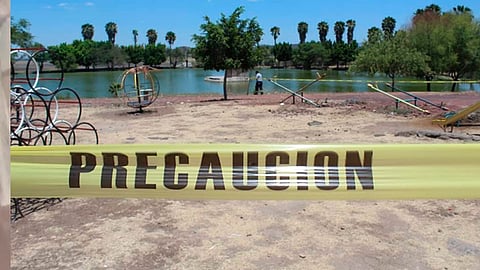 En José Sixto Verduzco la presidencia municipal llevó a cabo el acordonamiento temporal de presas y embalses (Foto: Cortesía)