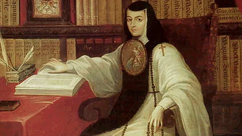 Sor Juana Inés, religiosa jerónima y escritora, falleció el 17 de abril de 1695 a causa de tifus (Foto: Secretaría de Cultura)