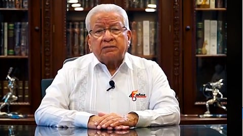 El dirigente nacional exhortó a que se levanten firmas casa por casa (Foto: captura FB/ Ing. Aquiles Córdova Morán)