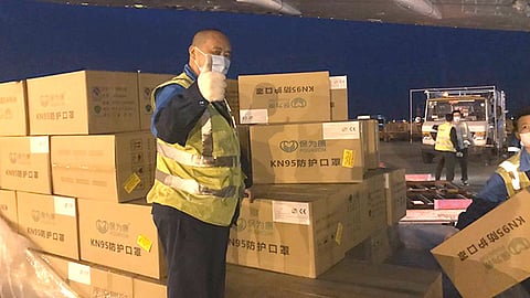 El cargamento más grande es procedente de China (Foto twitter @ConsulMexSha)