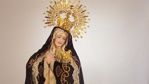 La virgen recibirá el pésame por parte del Arzobispo Carlos Garfias en la Catedral, en una ceremonia privada (Foto: Cortesía)