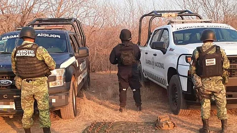 Elementos de la Policía Michoacán y de la Guardia Nacional abatieron a un objetivo delincuencial (Foto: Secretaría de Seguridad Pública de Michoacán)
