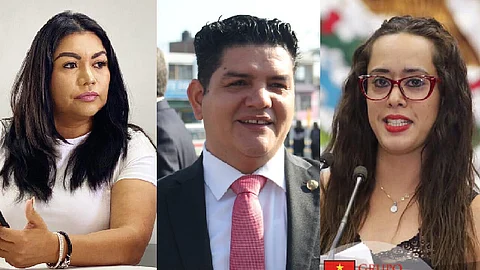 La confrontación se debe a que los legisladores hoy sesionan en el Pleno para discutir y votar la iniciativa de Ley de Educación (Fotos FB: Especial)