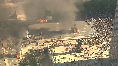 Las manifestaciones extendieron a lo largo del país (Foto: captura/@ABC_News)
