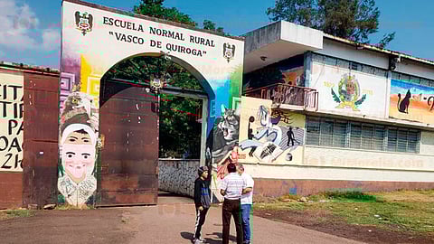 El 19 de mayo seis profesores fueron cesados por mantenerse supuestamente a la “fuerza” como comisionados en Tiripetío (Foto: Twitter/@HectorAyala84)