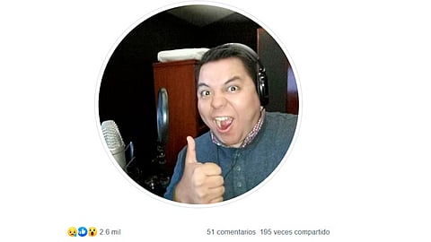 Armando Acosta fue infectado de coronavirus, y el día 22 de mayo dio positivo a la prueba que le realizaron (Foto: Actores de Doblaje de México)