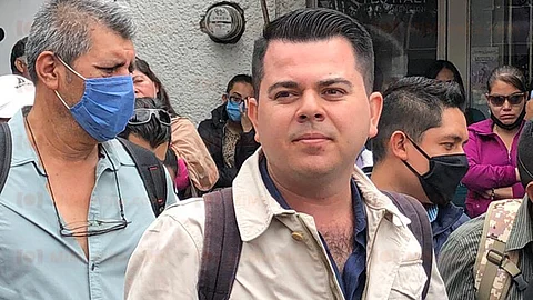 Jairo Zepeda Cerda fue reconocido como representante del Comité Ejecutivo "Poder de Base" de la Coordinadora Nacional de Trabajadores de la Educación (Foto: Cynthia Arroyo)