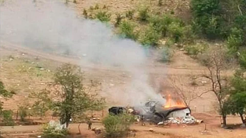 Tras llevar a cabo las actuaciones correspondientes, el sitio fue incinerado (Foto: Cortesía)
