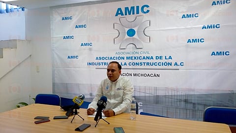 El presidente de AMIC Michoacán explicó que de las 13 obras que ejecutaron en la capital michoacana no hay hasta el momento reporte de atrasos de pagos (Foto: Josimar Lara)