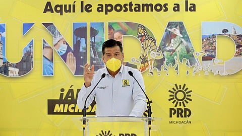 El dirigente estatal no ocultó su interés por ser electo dirigente del PRD Michoacán, para el siguiente periodo (Foto: cortesía)