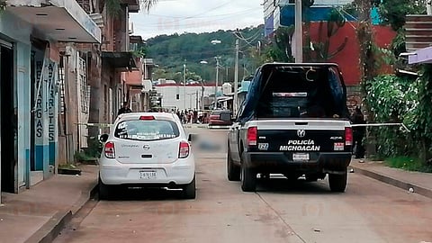 Los restos tenían a un costado 5 casquillos percutidos de grueso calibre (Foto: RED 113)
