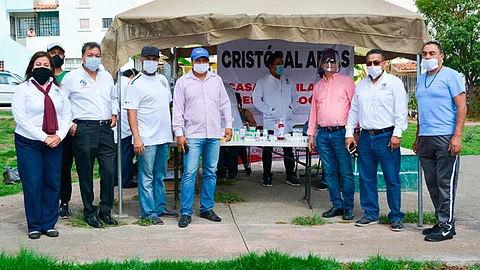 Vecinos agradecieron el apoyo del senador (Foto: Cortesía)