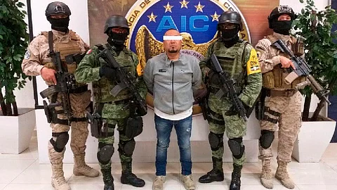 El líder criminal fue detenido la mañana de este domingo (Foto Twitter: @diegosinhue)