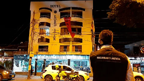 Uno de los implicados respondió que habían sido citados por una mujer (Foto Twitter: @SeguridadCali)