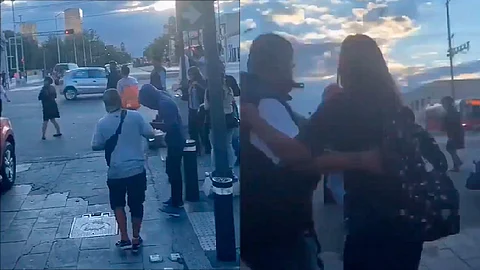 Los transeúntes tomaron la vialidad para bailar (Foto Twitter: @Ashauri)