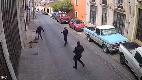 La agresión ocurrió en el centro de la ciudad de Zacatecas (Foto: @JOSEANGELMART18)