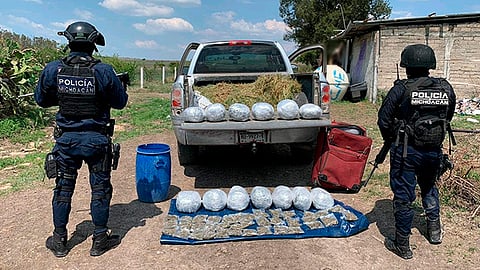 Durante julio, en Michoacán la SSP decomisó 51.9 kilos de drogas 