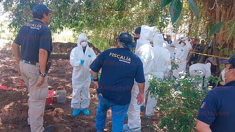 El fragmento óseo fue localizado cuando se realizaban excavaciones en un predio ubicado en Coahuayana (Foto: RED-113)