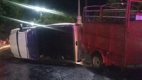 La camioneta tenía enganchado un remolque (Foto: RED-113)