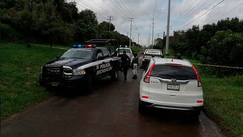 Escurría sangre de unas bolsas; encontraron cuerpo desmembrado, en Uruapan