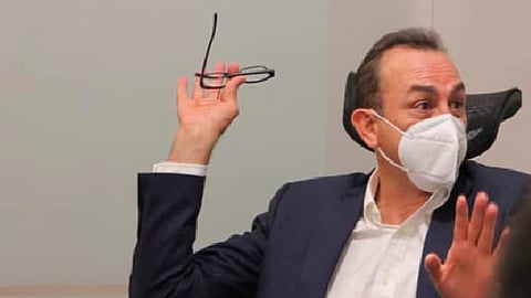 Soto Sánchez puso en evidencia pública su falta de atención a la sesión virtual (Foto Facebook: Antonio Soto Sánchez)