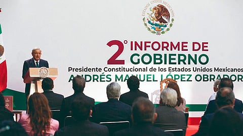 El segundo Informe de Gobierno siguió las medidas de sanidad (Foto: Cortesía)