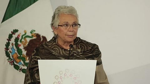 Aunque todavía no está confirmada la visita, es muy posible que Olga Sánchez venga en representación del presidente (Foto Facebook: Secretaría de Gobernación)