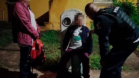 En un primer momento el menor fue resguardado por la policía (Foto: Policía de Morelia)