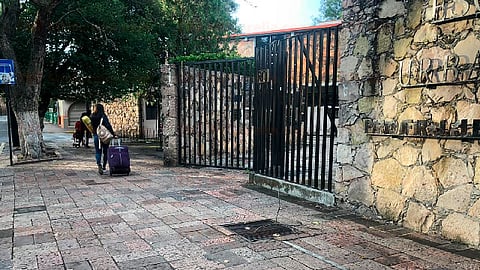 El pasado 30 de agosto fue impedido el campamento en la Normal de Educadoras
(Foto: Cynthia Arroyo)