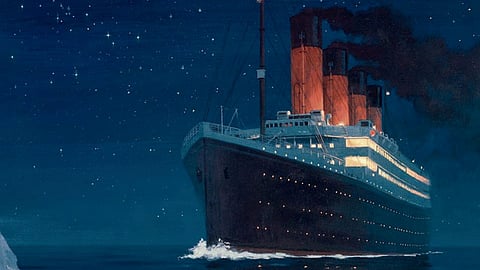 El transatlántico, que iba de Inglaterra a Estados Unidos, chocó contra un iceberg y se hundió (Foto: ustednoselocree.files)