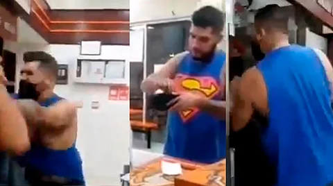 El altercado se pudo deber a que el hombre exigía que le vendieran la comida rápida, pero no respetó las medidas de higiene (Fotogramas Twitter: Pro_Mexico)