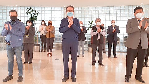 Este acto se llevó a cabo en las oficinas centrales del IMSS (Foto Cortesía)