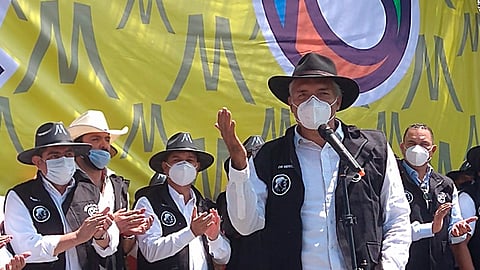 Mireles mencionó que el tema de ser candidato de un partido no le preocupa (Foto: Josimar Lara)