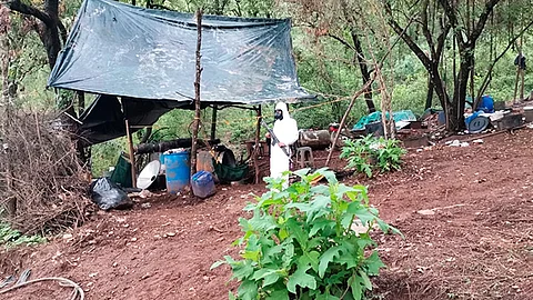 En Michoacán, ejército destruye dos laboratorios clandestinos que elaboraban droga