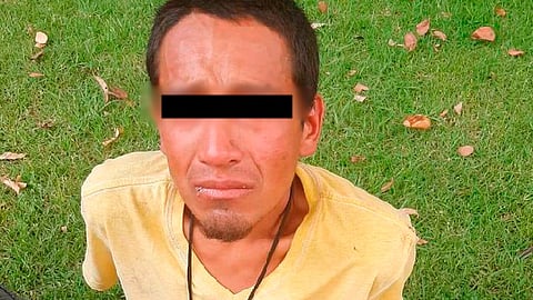 La identidad del presunto delincuente no fue revelada, y éste dijo no tener domicilio y vivir en la calle (Foto Facebook: Grupo Tigres)