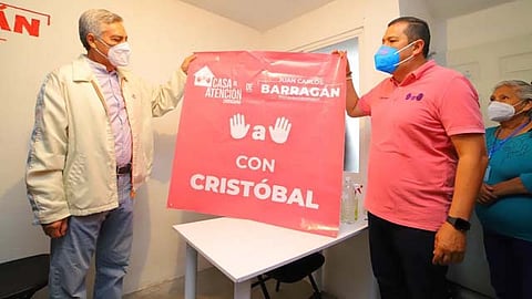 Juan Carlos Barragán estuvo acompañado del senador Cristóbal Arias (Foto: cortesía)
