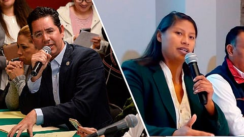 Los legisladores leyeron un posicionamiento de respaldo al presidente Andrés Manuel López Obrador (Foto: cortesía)