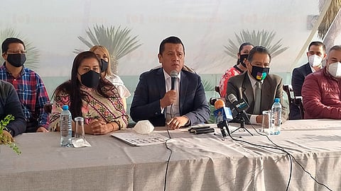 Torres Piña asumió que le resultaría un privilegio ser el abanderado del partido guinda por el gobierno estatal (Foto: Sayra Casillas)